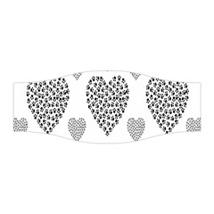 Black Paw Hearts Love Animals Stretchable Headband