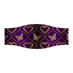 Flower Butterfly Gold Purple Heart Love Stretchable Headband