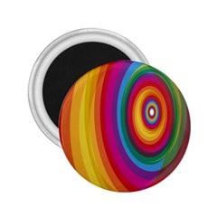 Circle Rainbow Color Hole Rasta 2 25  Magnets by Mariart