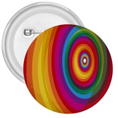 Circle Rainbow Color Hole Rasta 3  Buttons by Mariart