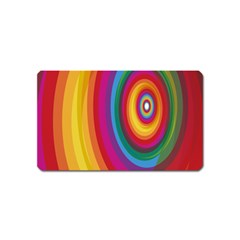 Circle Rainbow Color Hole Rasta Magnet (name Card) by Mariart