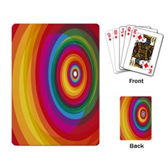 Circle Rainbow Color Hole Rasta Playing Card by Mariart