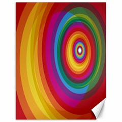 Circle Rainbow Color Hole Rasta Canvas 12  X 16   by Mariart