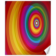 Circle Rainbow Color Hole Rasta Canvas 20  X 24   by Mariart