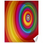 Circle Rainbow Color Hole Rasta Canvas 11  x 14   10.95 x13.48  Canvas - 1