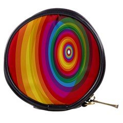 Circle Rainbow Color Hole Rasta Mini Makeup Bags by Mariart