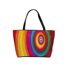 Circle Rainbow Color Hole Rasta Shoulder Handbags by Mariart