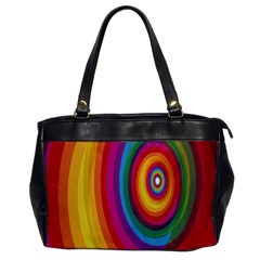 Circle Rainbow Color Hole Rasta Office Handbags by Mariart