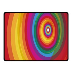 Circle Rainbow Color Hole Rasta Fleece Blanket (small) by Mariart