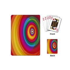 Circle Rainbow Color Hole Rasta Playing Cards (mini)  by Mariart