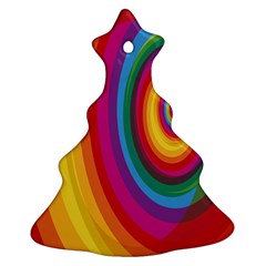 Circle Rainbow Color Hole Rasta Ornament (christmas Tree)  by Mariart