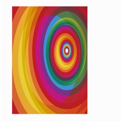 Circle Rainbow Color Hole Rasta Large Garden Flag (two Sides) by Mariart