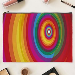 Circle Rainbow Color Hole Rasta Cosmetic Bag (xxxl)  by Mariart