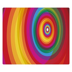 Circle Rainbow Color Hole Rasta Double Sided Flano Blanket (small)  by Mariart