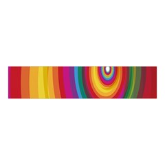 Circle Rainbow Color Hole Rasta Velvet Scrunchie