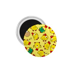 Animals Yellow Chicken Chicks Worm Green 1 75  Magnets