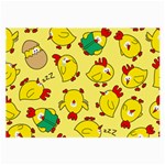 Animals Yellow Chicken Chicks Worm Green Large Glasses Cloth Front