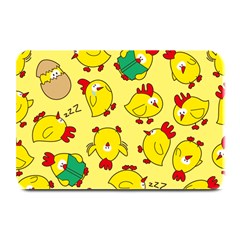 Animals Yellow Chicken Chicks Worm Green Plate Mats by Mariart