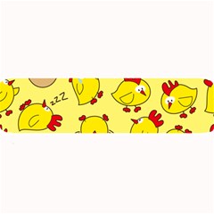 Animals Yellow Chicken Chicks Worm Green Large Bar Mats by Mariart