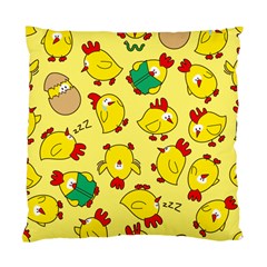 Animals Yellow Chicken Chicks Worm Green Standard Cushion Case (two Sides) by Mariart