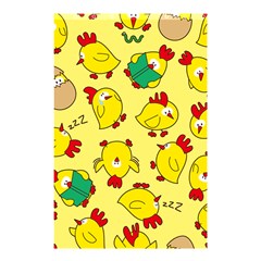 Animals Yellow Chicken Chicks Worm Green Shower Curtain 48  X 72  (small)  by Mariart