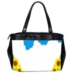 Cloud Blue Sky Sunflower Yellow Green White Office Handbags (2 Sides)  Back