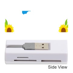 Cloud Blue Sky Sunflower Yellow Green White Memory Card Reader (stick)  by Mariart