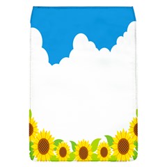 Cloud Blue Sky Sunflower Yellow Green White Flap Covers (l)  by Mariart