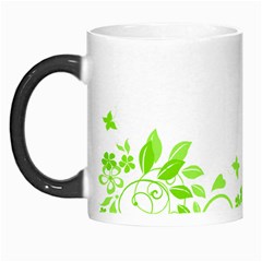 Butterfly Green Flower Floral Leaf Animals Morph Mugs by Mariart