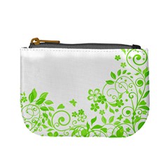 Butterfly Green Flower Floral Leaf Animals Mini Coin Purses by Mariart