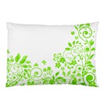 Butterfly Green Flower Floral Leaf Animals Pillow Case (Two Sides) Front