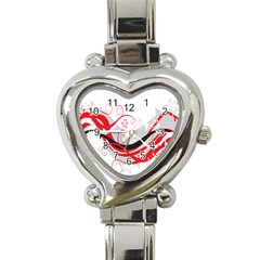 Flower Floral Star Red Wave Heart Italian Charm Watch