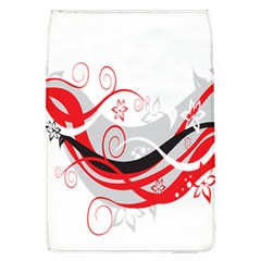 Flower Floral Star Red Wave Flap Covers (l) 