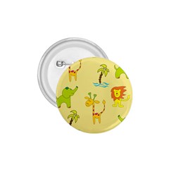 Cute Animals Elephant Giraffe Lion 1 75  Buttons by Mariart