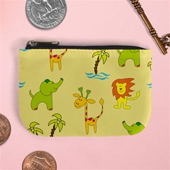 Cute Animals Elephant Giraffe Lion Mini Coin Purses by Mariart