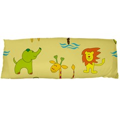 Cute Animals Elephant Giraffe Lion Body Pillow Case Dakimakura (two Sides) by Mariart