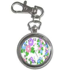 Flower Floral Star Purple Pink Blue Leaf Key Chain Watches by Mariart