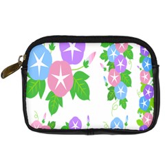 Flower Floral Star Purple Pink Blue Leaf Digital Camera Cases by Mariart