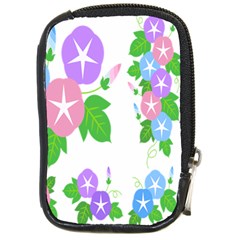 Flower Floral Star Purple Pink Blue Leaf Compact Camera Cases by Mariart