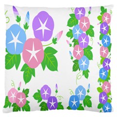 Flower Floral Star Purple Pink Blue Leaf Standard Flano Cushion Case (two Sides) by Mariart