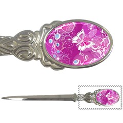 Flower Butterfly Pink Letter Openers by Mariart