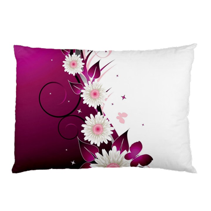 Flower Purple Sunflower Star Butterfly Pillow Case