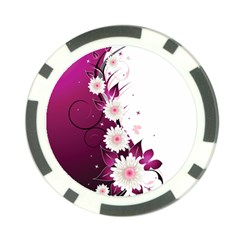 Flower Purple Sunflower Star Butterfly Poker Chip Card Guard (10 Pack) by Mariart