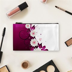 Flower Purple Sunflower Star Butterfly Cosmetic Bag (small)  by Mariart