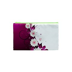 Flower Purple Sunflower Star Butterfly Cosmetic Bag (xs) by Mariart