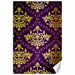 Flower Purplle Gold Canvas 24  x 36  23.35 x34.74  Canvas - 1