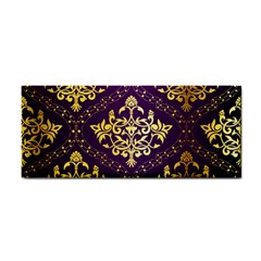 Flower Purplle Gold Cosmetic Storage Cases by Mariart