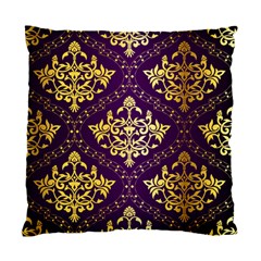 Flower Purplle Gold Standard Cushion Case (one Side) by Mariart