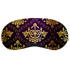 Flower Purplle Gold Sleeping Masks by Mariart