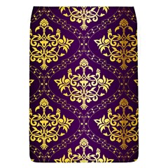 Flower Purplle Gold Flap Covers (l)  by Mariart